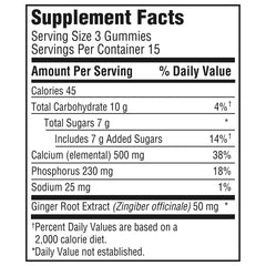 Tums + Upset Stomach & Nausea Support Gummy Bites - Ginger Berry - 45ct