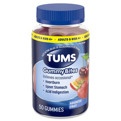 Tums Assorted Fruit Gummy Bites - 50ct