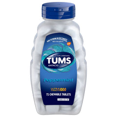 TUMS Ultra Strength Antacid Tablets, Mint Flavor, 72 Count