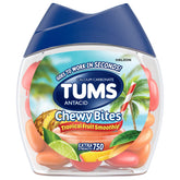 Tums Chewy Bites Antacid Chewables Tropical Fruit Smoothie - 32ct