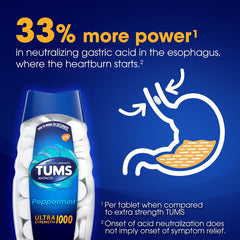 TUMS Ultra Strength Antacid Tablets, Mint Flavor, 72 Count