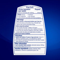 TUMS Ultra Strength Antacid Tablets, Mint Flavor, 72 Count